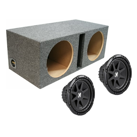 Kicker 43C104 10" Comp C10 Series Sub and ASC PV210 Sub Box Enclosure