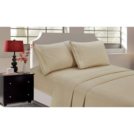 Ktaxon 4 PACK King Size Cozy Bedding Set Pillowcases Duvet Cover Flat Sheet Home Decor Best Gift Multi (Best Quality Bedding Brands)