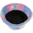 thumbnail image 6 of CoCopeaunts Tie Dye Bucket Hat Thickening Warm Cute Lamb Wool Out Windproof Basin Cap Female Fisherman's Cap Fashion Adjustable, 6 of 8