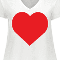 thumbnail image 4 of Inktastic Red Heart Women's Plus Size V-Neck T-Shirt, 4 of 5