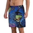 thumbnail image 2 of Invader Zim Poster Men's Beach Shorts Swim Trunks Casual Quick Dry Board Shorts Swimwear with Mesh Lined and Pockets, 2 of 8