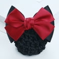 thumbnail image 6 of Bowknot Decor Snood Net Barrette Hair Clip Bun Cover, 6 of 8