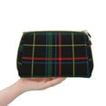 thumbnail image 4 of Rateoe Buffalo Plaid Dark Green for Travel Makeup Bag,Large Capacity Cosmetic Bags for Women,Waterproof Portable Pouch Open Flat Toiletry Bag Make up Organizer, 4 of 8