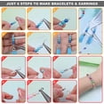 thumbnail image 3 of 1960 piezas de 6 mm y 28 colores de perlas teñidas ABS, cuentas sueltas, material para hacer pulseras y collares, accesorios de joyería, 3 of 5