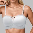 thumbnail image 2 of Brasier sin Varillas Mujer Tela de Mantequilla Strapless Underwear Women'S Small Gathered Non Marking Non Underwire Bandeau Wrap Bra 2025 Mediana, 2 of 5