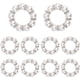 thumbnail image 1 of Naiovety 12 piezas elegantes servilleteros de perlas decoraciones fáciles y versátiles soporte de servilleteros de tamaño adecuado Mostrada, 1 of 4