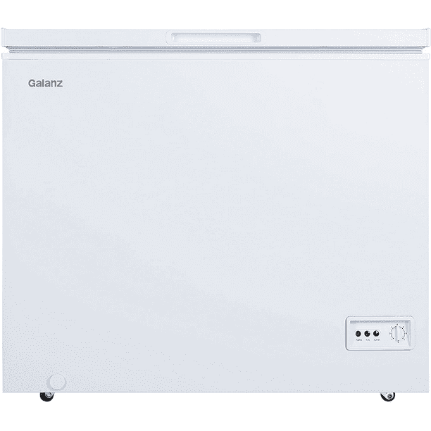 Galanz GLF70CWED01 Manual Defrost Chest Freezer, Mechanical Temperature Control, White, 7.0 Cu