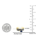 thumbnail image 4 of Dazzlingrock Collection 1.00 Carat (ctw) 14K Round Blue Sapphire Ladies Bridal Engagement Ring Set 1 CT, Yellow Gold, Size 9, 4 of 6
