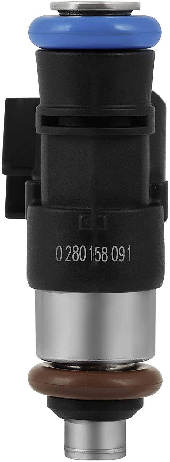 Fuel Injectors ECCPP 6pcs 4 Holes Fuel Injector Kit 0280158091 fit for 2007-2011 for Ford for Edge 3.5L, 2009-2011 for Ford for Flex 3.5L, 2009-2011 for Lincoln for MKS 3.7L