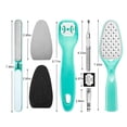 thumbnail image 2 of 8PCS Pedicure Kit Professional Nail Buffer Cuticle Pusher Foot File Set, 2 of 10