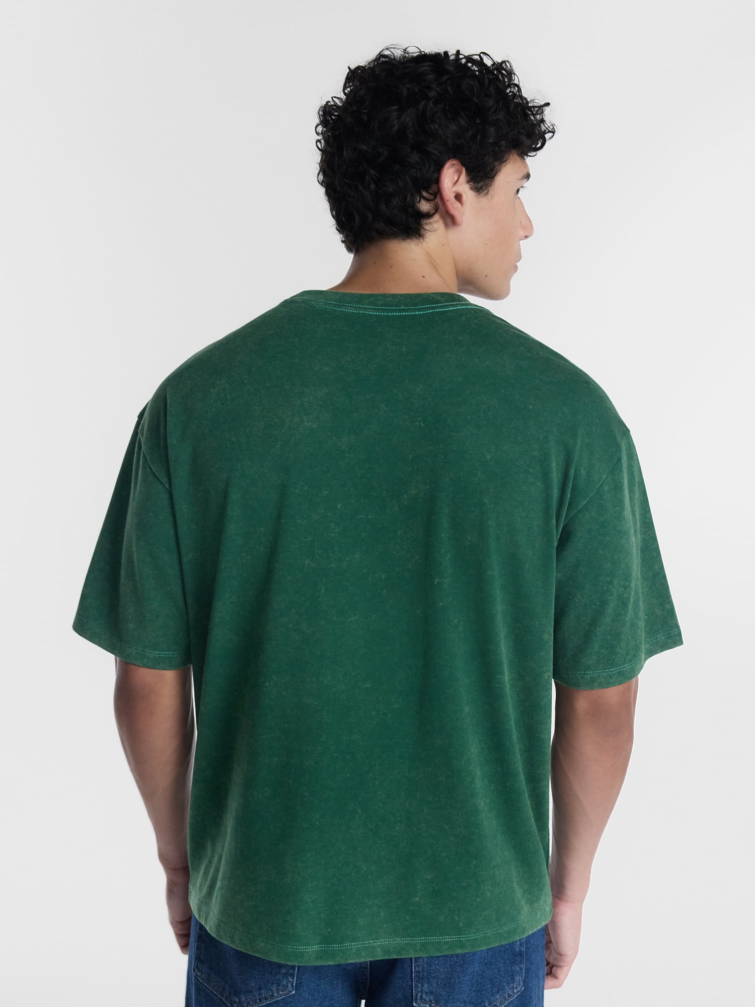 Green Day Men's Mineral Washed Boxy Fit Graphic Tee Shirt, Sizes XS-4XLT