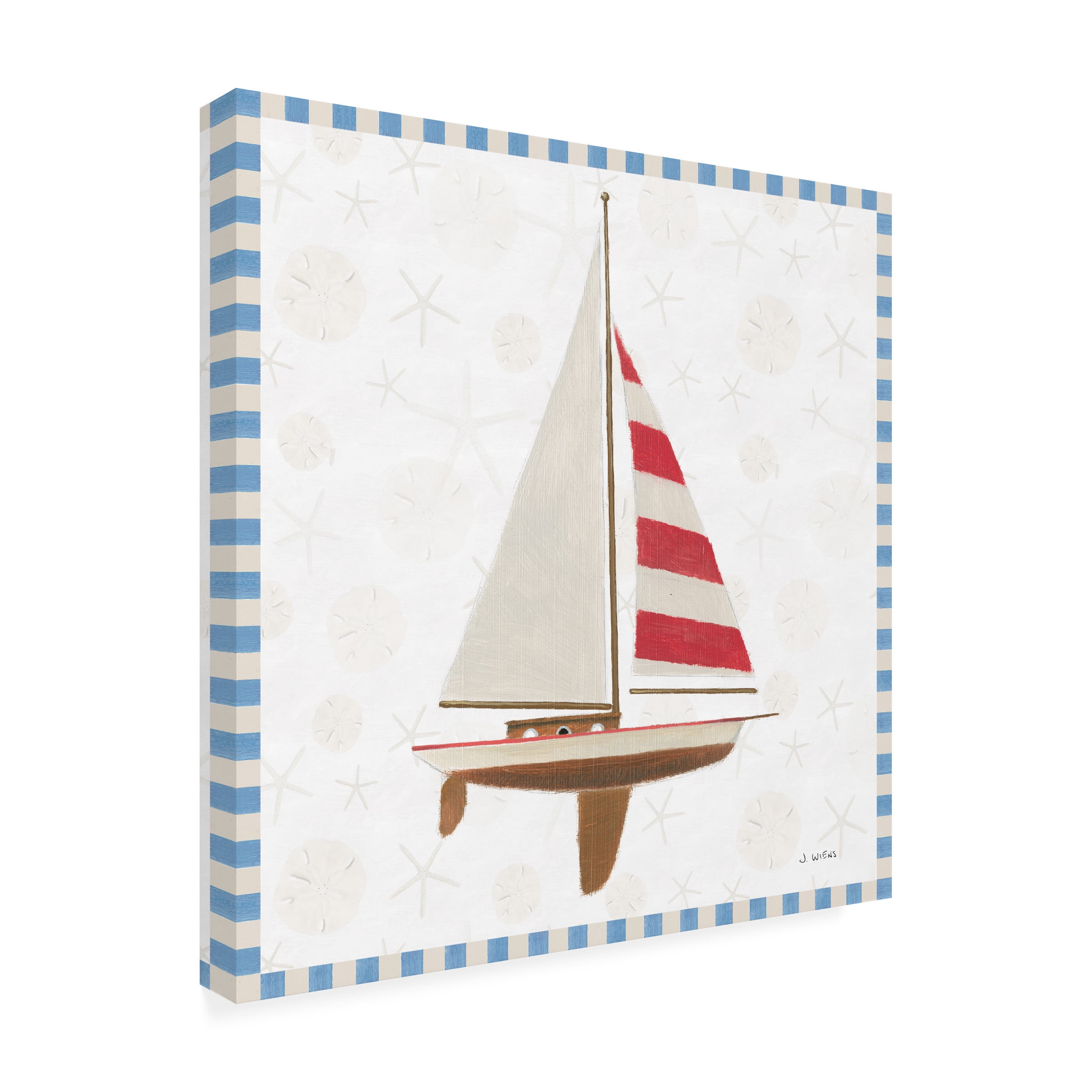 James Wiens 'Beach Days IV' Outdoor Canvas 18x18