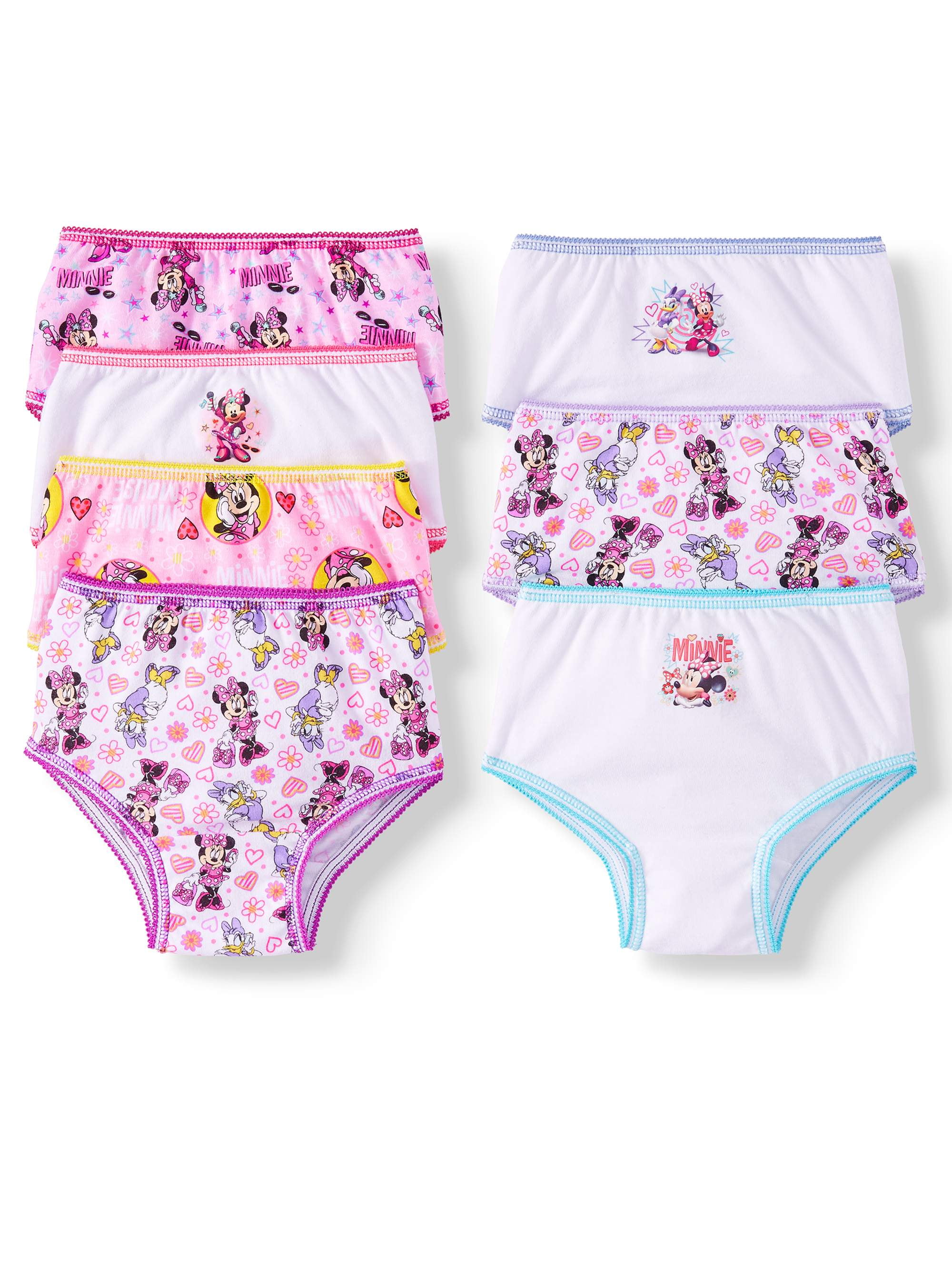 Minnie Mouse Toddler Girl Briefs, 7-Pack, Sizes 2T-4T
