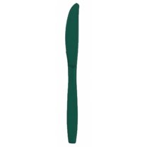 Premium 24 Count Plastic Knives - Hunter Green