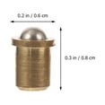 thumbnail image 2 of SHISUYAN 10 Pcs Boule de Cuivre Verrou à Ressort Accessoire de Mobilier, 2 of 9