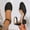 Black, variant on Hoshose Fashion New Summer Womens Chunky Shoes with Buckle Round Toe Walking Shoes for Women Soft Soled Comfortable