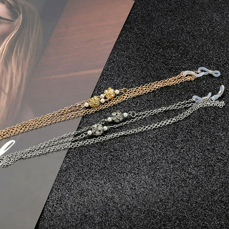 Ustyle Crystal Reading Glasses Chain Eyeglass Chains Cords Women Girls ...