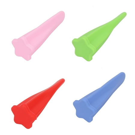 

Grandest Birch 4Pcs/Set Lollipop Mold Food Grade Wear-resistant Reusable Five-pointed Star Ice Lolly Silicone Mold for Children No