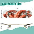 thumbnail image 2 of 31'' Complete Skateboard 7 Layer Canadian Maple Double Kick Deck Skateboards Octopus Skate Board for Beginner Adult Gifts, 2 of 5