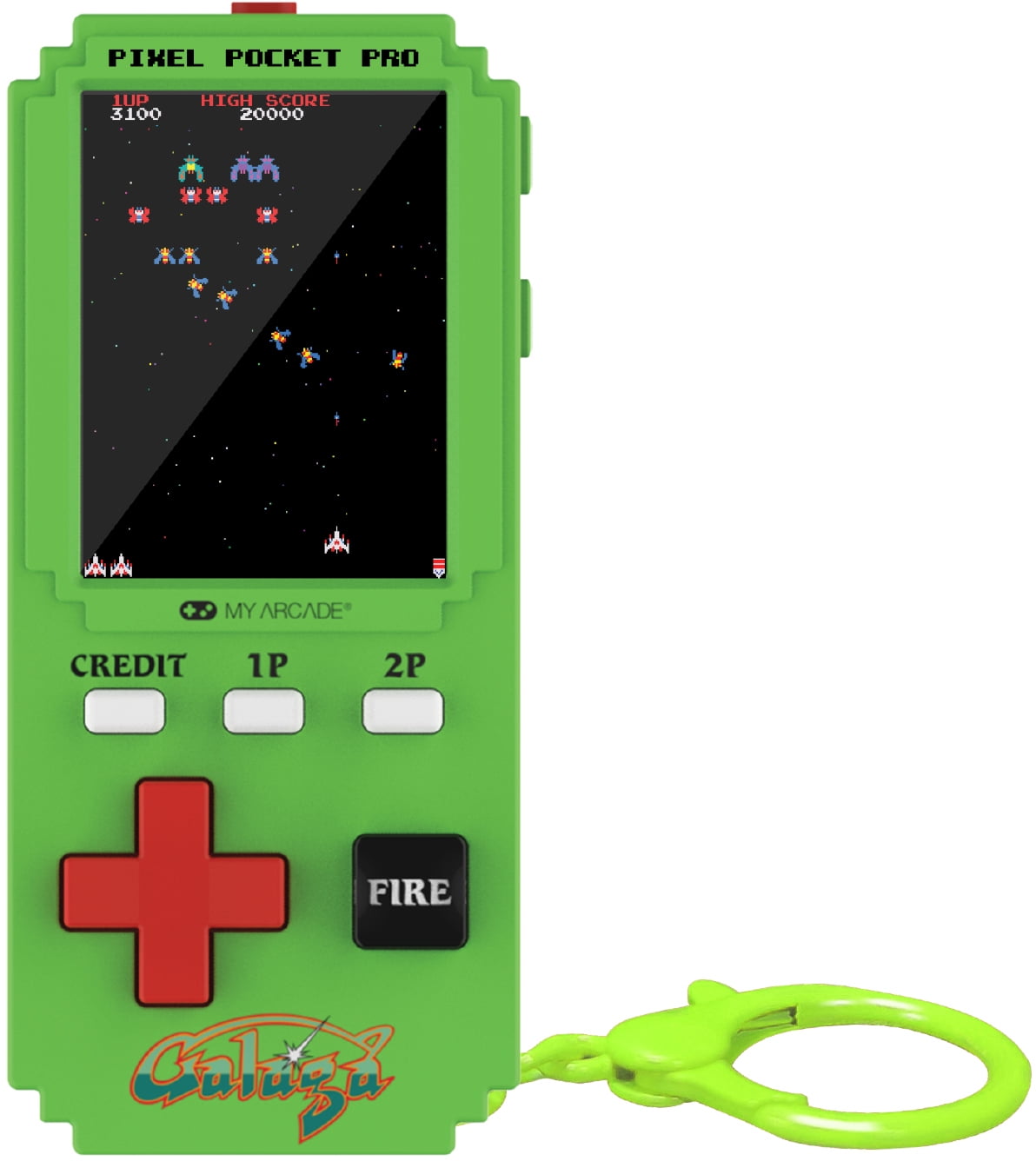 My Arcade - Galaga Pixel Pocket Pro Portable Handheld Gaming System