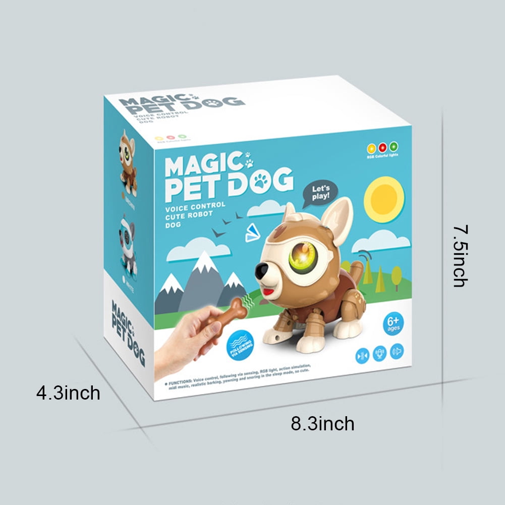 CSCHome Toddler Robot Toys Kids Multi-function Interactive Robot Dog Toys Voice Control Electronic Stunt Puppy Birthday Gift