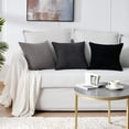 thumbnail image 6 of Topfinel Square Decorative Throw Pillow Covers,Soft Chenille Solid Color Outdoor Cushion Covers for Sofa Bed Car,Home Throw Pillows,Luxury Square Decorative Pillow Cases ,20 x 20 inch,Set of 2, Grey, 6 of 9