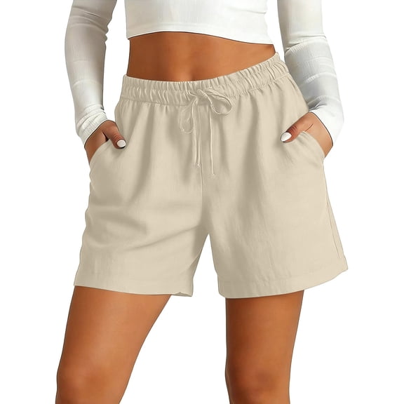 Linen Shorts For Women,Vacation Shorts Women Shorts Casual Universal Thread Shorts Paperbag Shorts Exercise Shorts For Women High Waisted Linen Shorts Womens Summer Shorts Gym Shorts