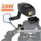 thumbnail image 4 of Adaptador cargador rápido 28W QC3.0 s Voltímetro LED colorido Dual USB 20-90V, 4 of 9