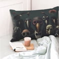 thumbnail image 4 of Fotbe Stylish Avian Gathering Funda de Almohada Decorativa Estilo Occidental, Lujo en Algodón, Fundas para Almohadas King, Cojín Estampado para Decoración del Hogar-14"x20", 4 of 6