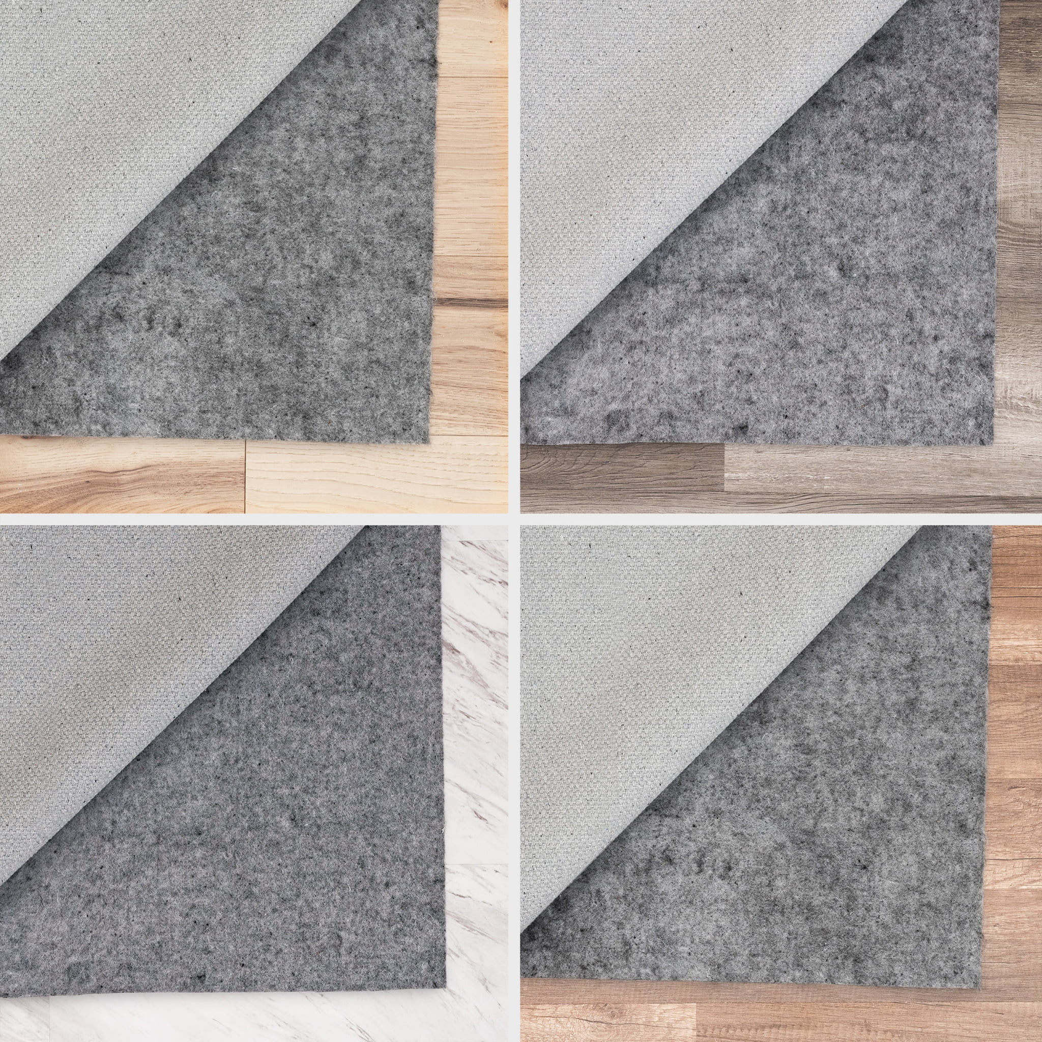 Felt 20x35 Area Rug (1'8'' x 3') Solid Gray Living Room Easy to Clean