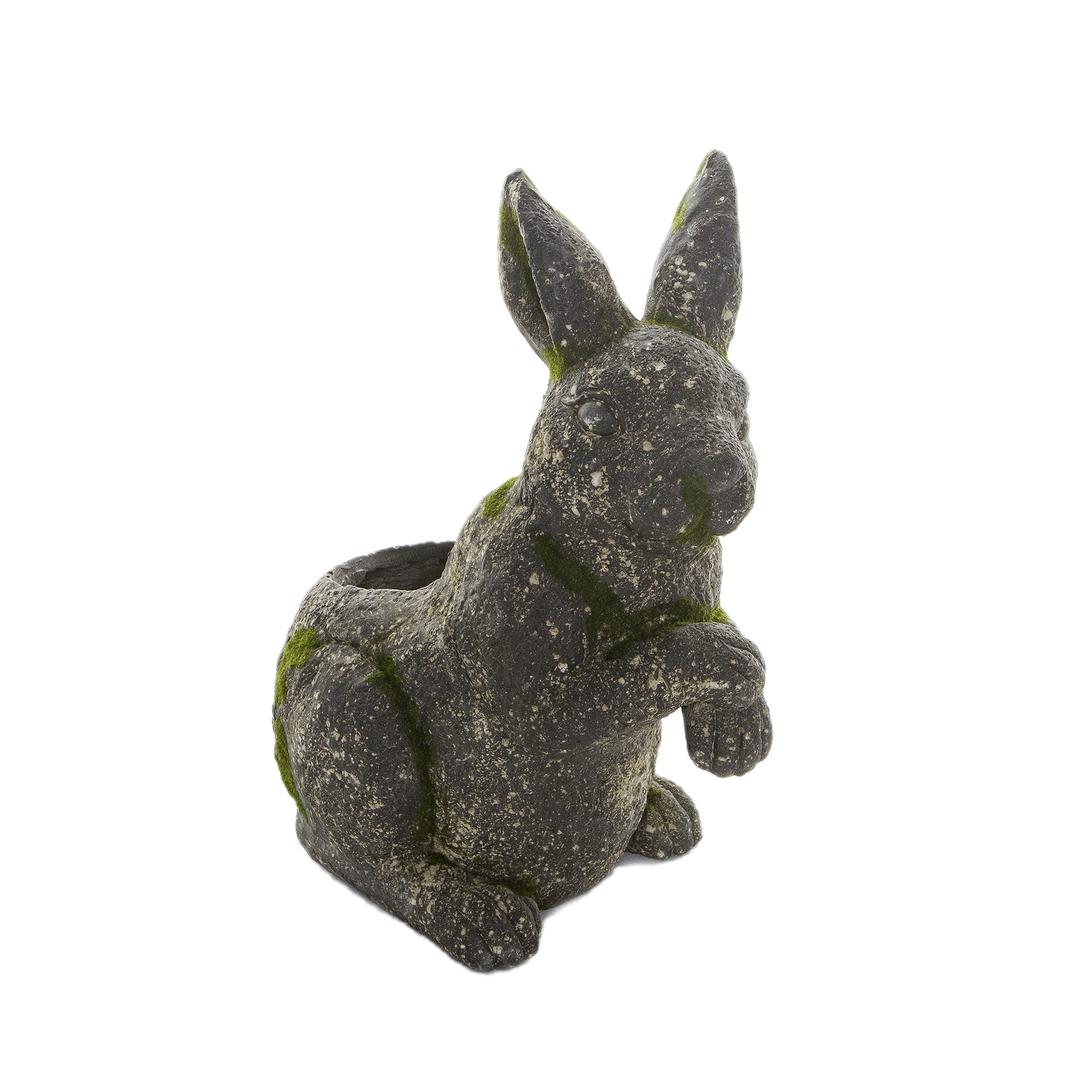 moss rabbit figurine