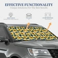 thumbnail image 2 of Lsque Sunflowers 2 PCS Windshield Sun Shade | CarFoldable Window Covers | Car Accessories Reflect UV for Universal Cars SUV Truck | Medium, 2 of 7