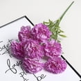 thumbnail image 6 of Real Touch Silk Flowers with Stems,For Wedding,Home Office Garden Decoration,Table Centerpieces,Floral Arrangements,Silk Carnations Flower Bouquets,Artificial Flowers Carnation Flower,Yellow,18.9", 6 of 8