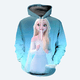thumbnail image 3 of Sudadera con capucha de estilo nuevo de Anime Frozen Girl con estampado 3D de Elsa, suéter clásico de estilo casual, sudadera con capucha de moda urbana para niños, 3 of 5