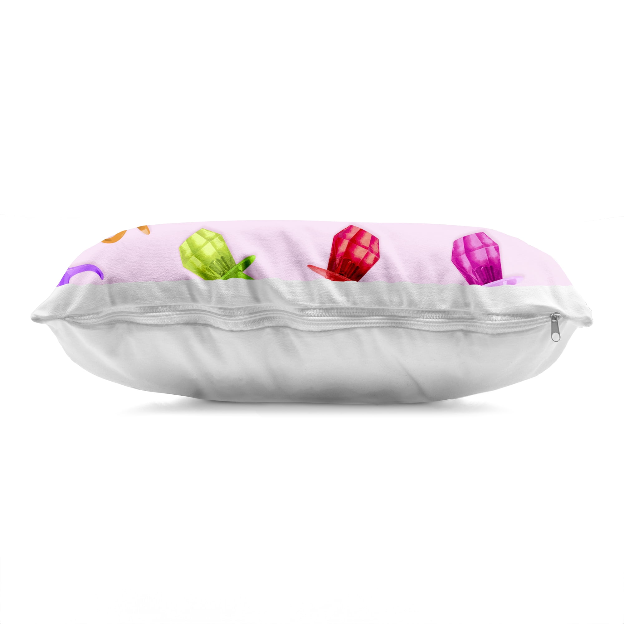 Stupell Industries Candy Gem Ring Party Pattern Decorative Printed Throw Pillow, design by LISH Creative, 14 x 7 x 20