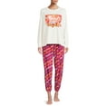 thumbnail image 3 of Warner Bros. Long Sleeve Round Neck Graphic Print Pajamas (Women's or Women's Plus) 2 Piece Set, 3 of 5
