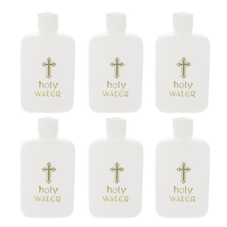 

6Pcs Plastic Holy Water Bottles Church Holy Water Bottles for Baptism and exorcism