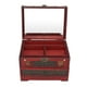 thumbnail image 3 of Caja de almacenamiento de madera, joyero vintage, joyero multicapa, joyero vintage, elegante y moderno., 3 of 9