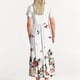 thumbnail image 5 of Puntoco Vestido Midi A La Moda Para Mujer, Estampado Floral, En Capas, Con Doble Bolsillo, Manga Corta, Cuello Redondo, Vestido Colorido Xl,Regalos Para Mujer Joven, 5 of 5