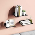 thumbnail image 3 of Router Wall Frame Household Wireless Speaker Bracket Wall Display Storage Rack,2 x Wall stand rack,Black, 3 of 8