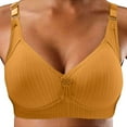 thumbnail image 1 of Fvwitlyh Bra Front Buckle Gathe R Up Milk Sleep Lace No Steel Ring Bra Yellow,40, 1 of 3
