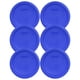 thumbnail image 1 of Tapa de almacenamiento de alimentos Pyrex 7201-PC, 4 tazas, plástico azul cadete, x6, 1 of 2