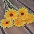 thumbnail image 2 of Langgg Artificial Chrysanthemum Simulation Floral Decor Home Party Table Centerpiece artificial Flower, Yellow, 2 of 6