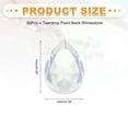 thumbnail image 2 of 50Pcs Teardrop Rhinestone 10x14 mm Pointed Back Rhinestone Beads,Milky White, 2 of 6