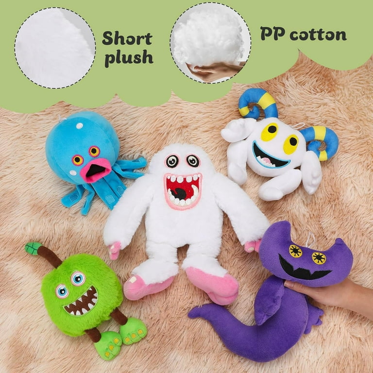 5Pcs Cute Monster Plush, Fear Stuffed Animals, Soft Plushies Hugging Plush  Squishy Pillow Toy Gifts for Kids Birthday Party Bedding Sleeping -  Walmart.com