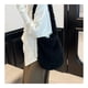 thumbnail image 5 of Bolso de mano peludo para mujer | Bolso bandolera grande de piel sintética con orejas de conejo | Monedero ligero con cierre magnético | Bolso informal de invierno para ir de compras, hacer yoga o, 5 of 7