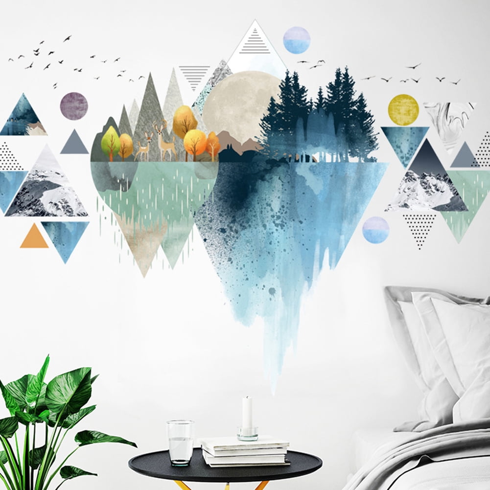Wall Decor Decal Sticker Removable triangle 90" tree