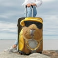 thumbnail image 7 of Hirioo Heavy Metal Style Guinea Pig for Elasticity Suitcase Cover (No luggage Included) Durable Luggage Protector Fits 18-32 Inch Luggage-Small, 7 of 7