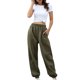 thumbnail image 3 of Minnieouse Pantalones de mujer Pantalones de yoga elásticos de cintura alta Pantalones de chándal deportivos de entrenamiento, blanco, S Prendas para la parte inferior del cuerpo Verde XXL Minnieouse AP003411-20, 3 of 6