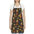 thumbnail image 3 of Gaeub Wild West Golden Horseshoe Kitchen Cooking Aprons Adjustable Bib Apron Waterdrop and Oil Resistant Kitchen Chef Apron for Women Men, 3 of 7